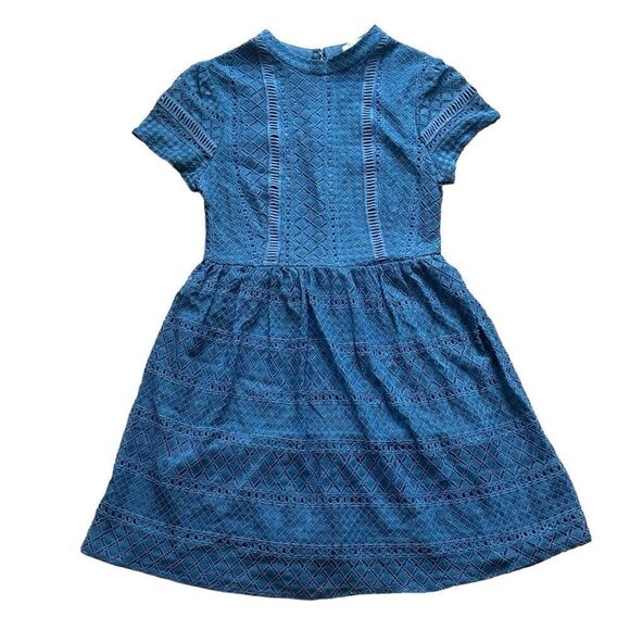 Francesca’s Teal Lace Dress SMALL - Picture 2 of 15